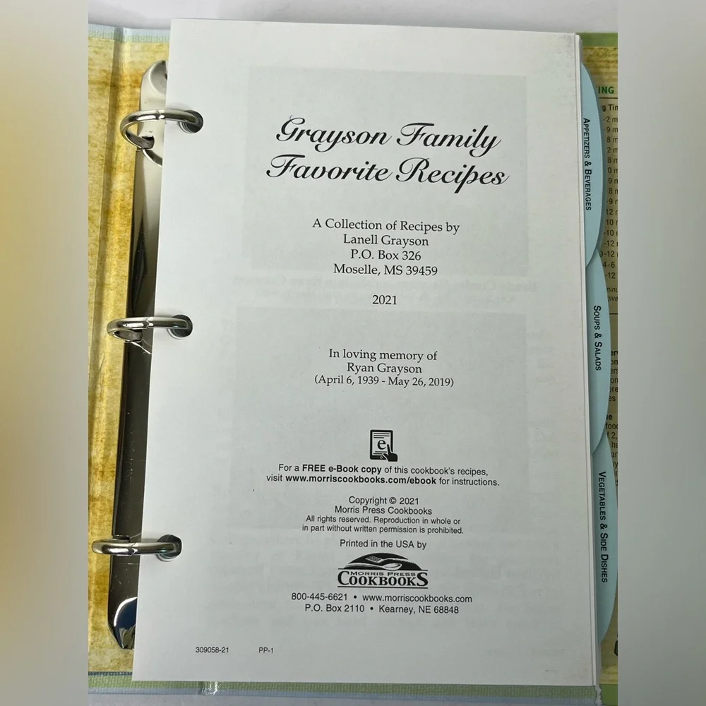 Favorite Recipes Grayson‎ Family Favorites A Collection of Recipes Mississippi